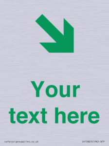 Custom Safe Condition inverse: Green Down right arrow